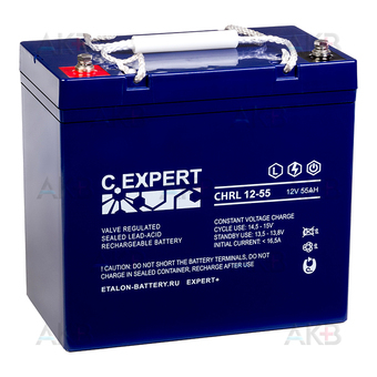 С.EXPERT CHRL 12-55 12V 55Ah (229x138x222)
