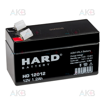 Аккумуляторная батарея HARD HD 12012 12V 1.2Ah (97x43x52)