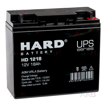 Аккумуляторная батарея HARD HD 1218 12V 18Ah (181x76x167)