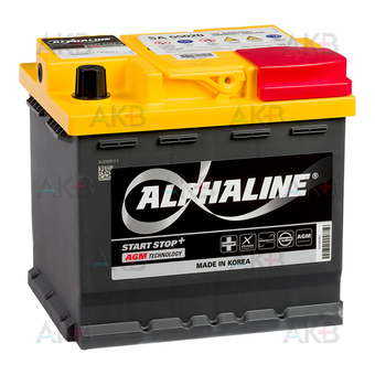 Автомобильный аккумулятор Alphaline AGM 50 Ач L1 540A (207x175x190) SA 55020