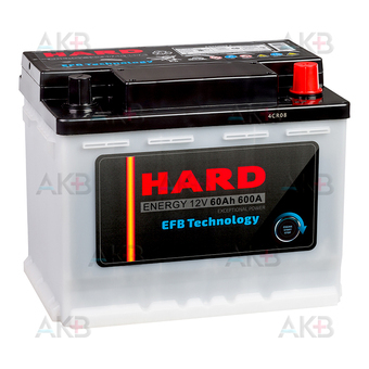 Автомобильный аккумулятор HARD EFB 60 Ah 600A (242x175x190) L2