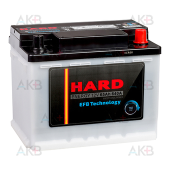 Автомобильный аккумулятор HARD EFB 65 Ah 640A (242x175x190) L2