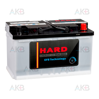 Автомобильный аккумулятор HARD EFB 80 Ah 800A (315x175x190) L4