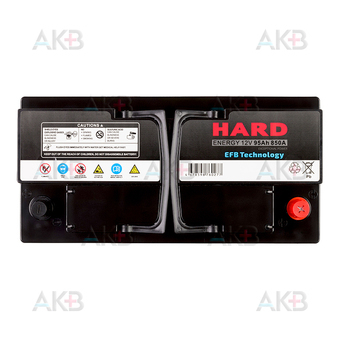 Автомобильный аккумулятор HARD EFB 95 Ah 850A (353x175x190) L5. Фото 1