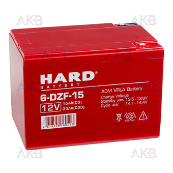 Аккумуляторная батарея HARD 12V 23Ah (151x100x108) 6-DZF-15