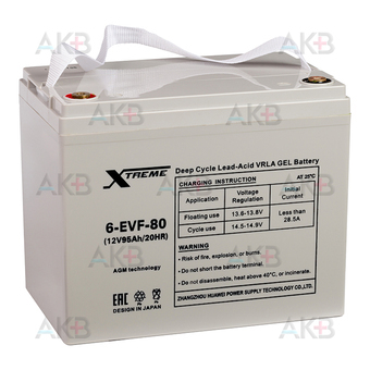 Xtreme 6-EVF-80 95 Ah (260x168x215)