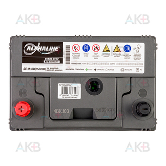 Автомобильный аккумулятор Alphaline EFB 55B20R 40L (420A 187x127x220) M42R Start-Stop. Фото 1