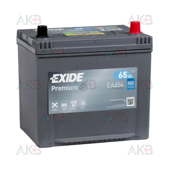 Exide Premium 65R (580А 230x173x222) EA654