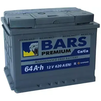 BARS Premium 64Ач 620A обр. пол. (242x175x190)