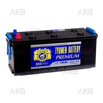 Tyumen Battery Premium 190 Ач прям. пол. 1320A (518x228x236)
