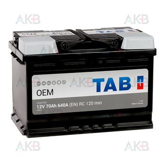 Аккумулятор TAB OEM 70 Ah 640A (278x175x190) OEM70A 57012 SMF VW