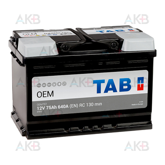 Аккумулятор TAB OEM 75 Ah 640A (278x175x190) OEM75T 57512 SMF VW