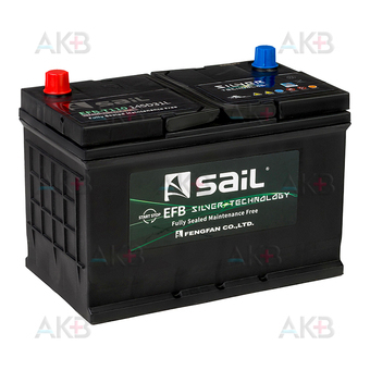 Автомобильный аккумулятор SAIL EFB T110 145D31L 90 Ач обр. пол. 750А (306x173x225) Start Stop. Фото 2