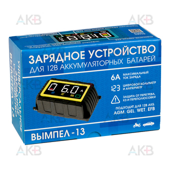 Вымпел 13 (0,4-6А перекл.12,9В-14,8В) авт., свет. дисплей