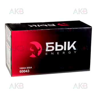 Автомобильный аккумулятор БЫК Energy 60043 100Ah 850A обр. пол. (353x175x190). Фото 3