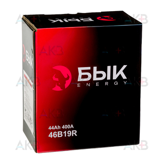 Автомобильный аккумулятор БЫК Energy 46B19R 44Ah 400A прям. пол. (197x128x225). Фото 3