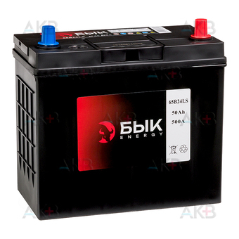 БЫК Energy 65B24LS 50Ah 500A обр. пол. (236x129x225) узкие. клеммы