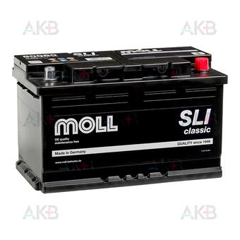 Moll SLI classic 80 Ач 720А обр. пол. (315х175х190) 80080