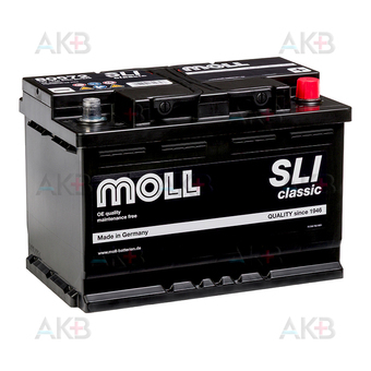 Moll SLI classic 72 Ач 640А обр. пол. (278х175х190) 80072