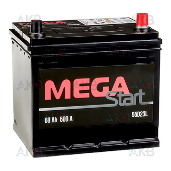 MEGA START 55D23L 60Ah 500A обр. пол. (232x173x225)