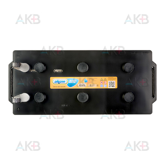 Автомобильный аккумулятор Аком 220 Ач обр. пол. 1350А (513x215x223) клеммы под болт. Фото 2