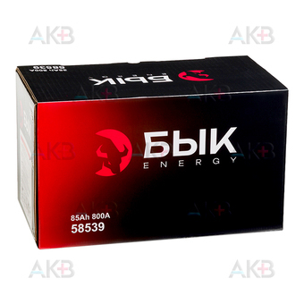 Автомобильный аккумулятор БЫК Energy 58539 85 Ah 800A обр. пол. (315x175x175) низкий. Фото 3