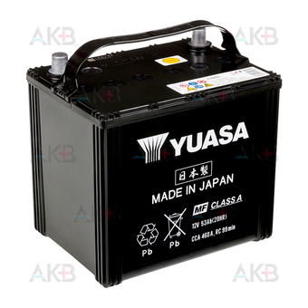 Автомобильный аккумулятор YUASA Y5 55D23L 53Ah 460A обр. пол. (232x173x225) Made in Japan. Фото 1