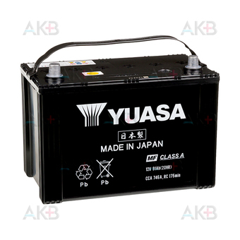YUASA Y5 130D31R 91Ah 746A прям. пол. (305x173x225) Made in Japan