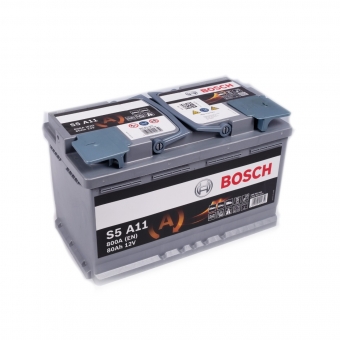 Автомобильный аккумулятор Bosch S5 AGM Start-Stop 80R (800A 315x175x190) A11